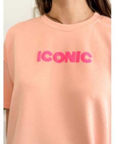 T-shirt ICONIC - Saumon