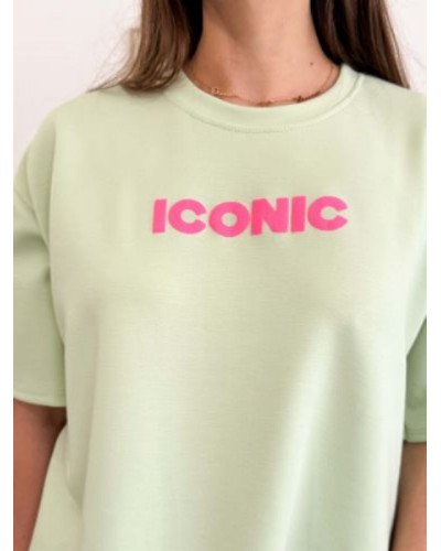 T-shirt ICONIC - Vert pastel