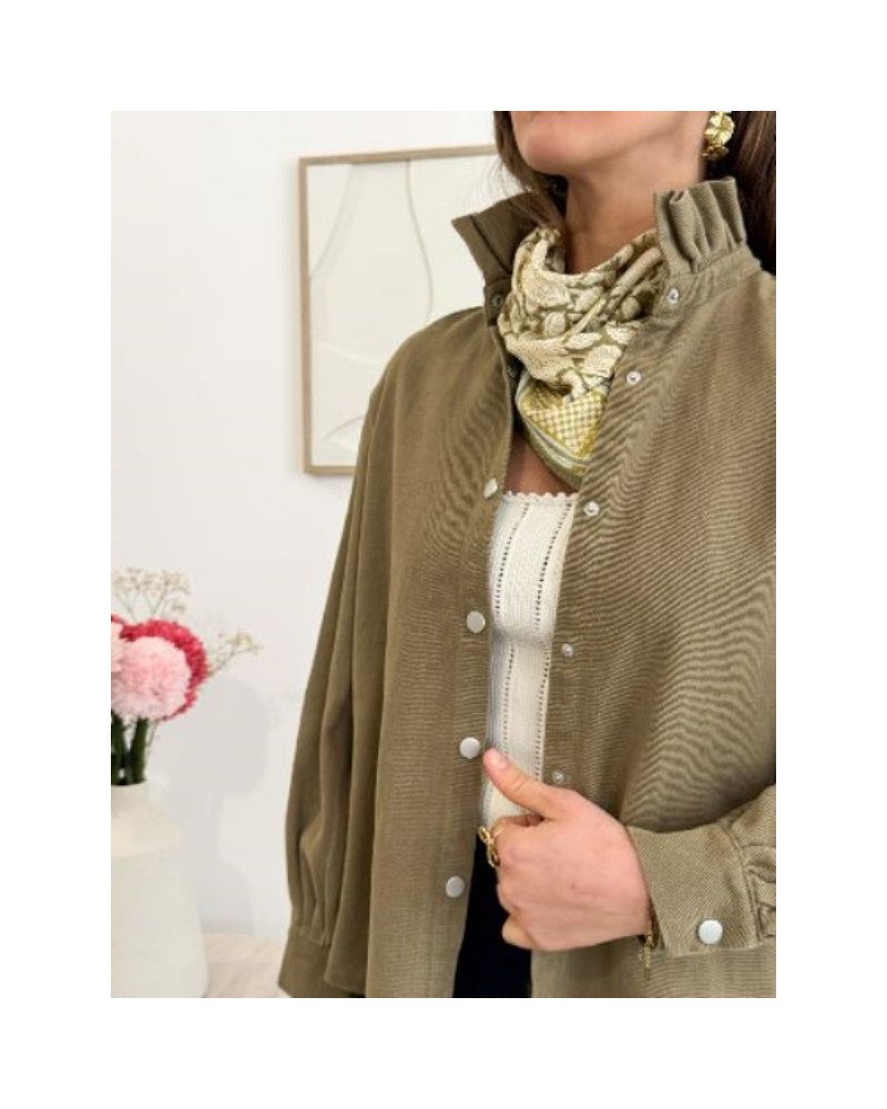 Foulard - Iris feuille