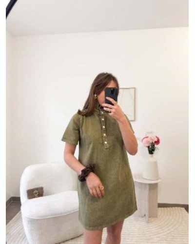 Robe jeans kaki