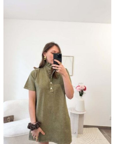Robe jeans kaki