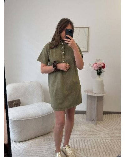 Robe jeans kaki
