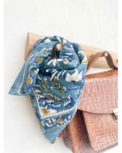 Foulard Delhi Céladon 50 cm