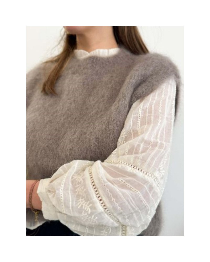 Chemisier bohème broderie