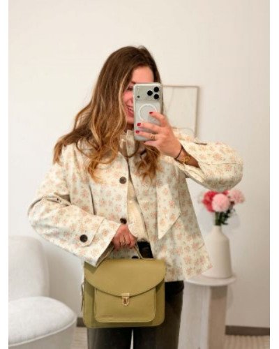 Imper à fleurs - Capuche reversible