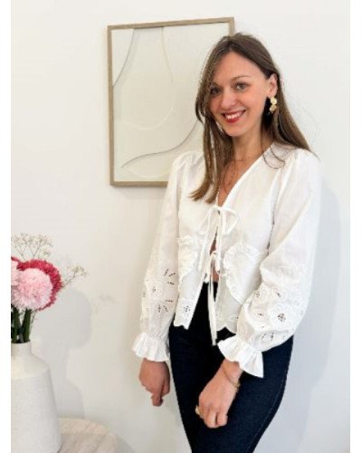 Blouse blouse à nouer - Coeur