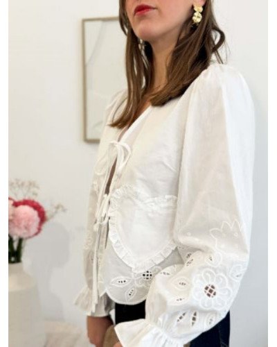 Blouse blouse à nouer - Coeur