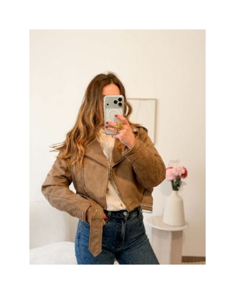 Perfecto marron suédine