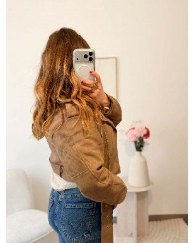 Perfecto marron suédine