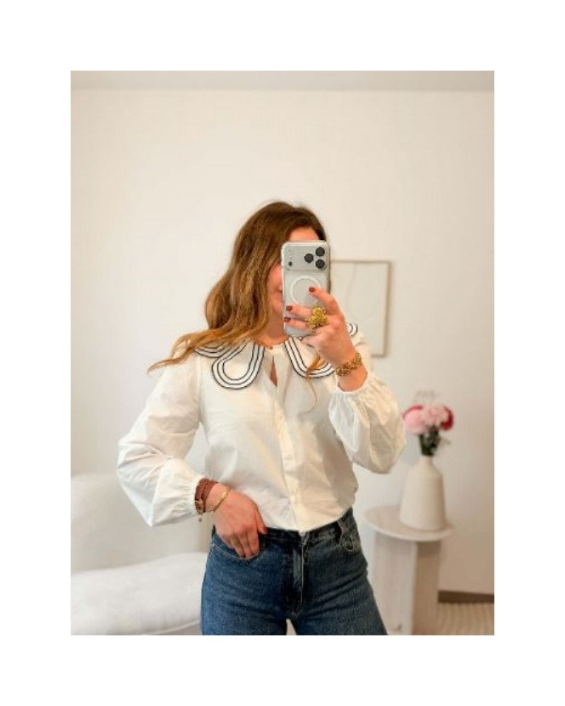 Chemisier col claudine