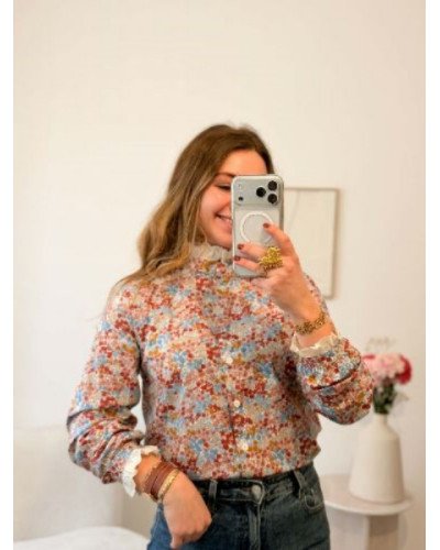 Chemisier dentelle style liberty