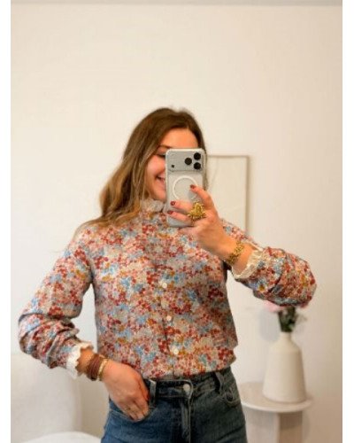 Chemisier dentelle style liberty