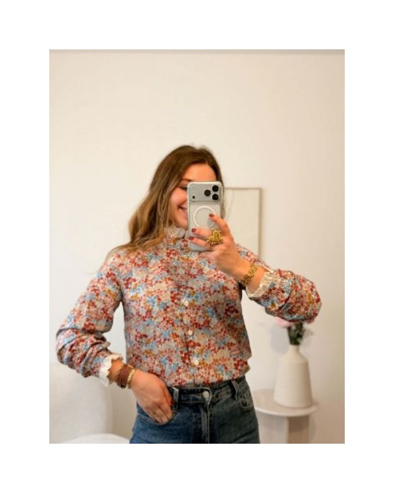 Chemisier dentelle style liberty