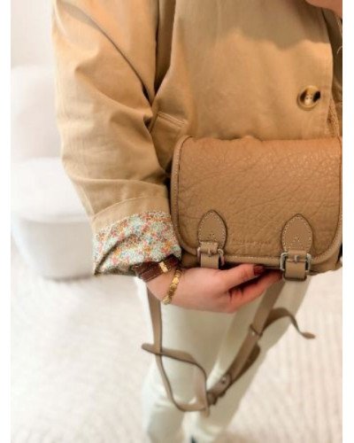 Trench col victorien beige
