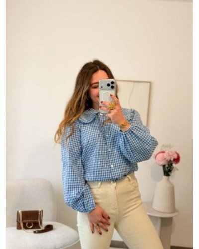 Chemisier à carreaux