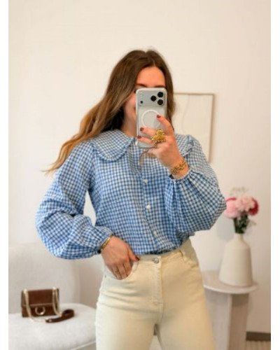 Chemisier à carreaux