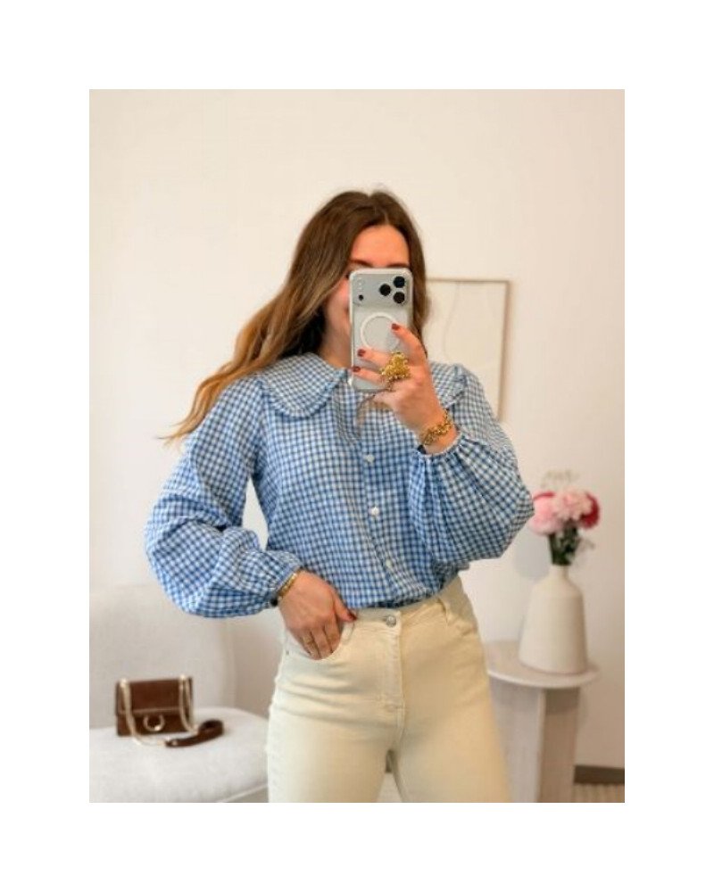 Chemisier à carreaux