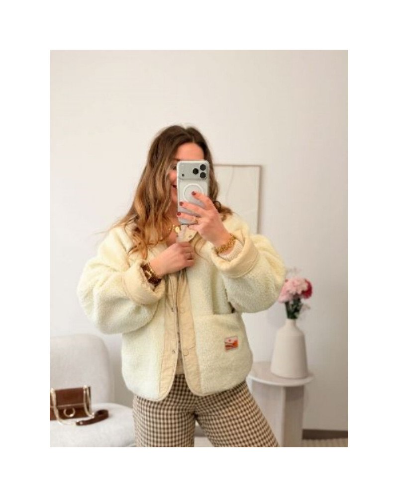 Veste reversible beige