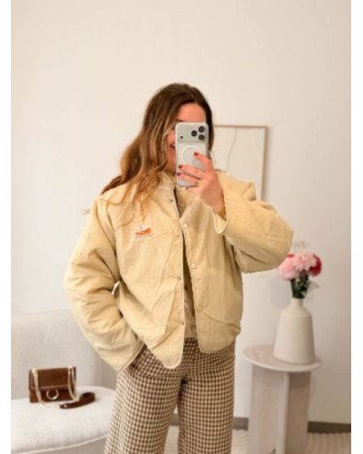 Veste reversible beige