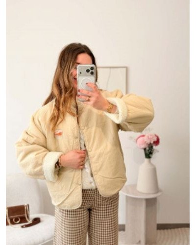 Veste reversible beige