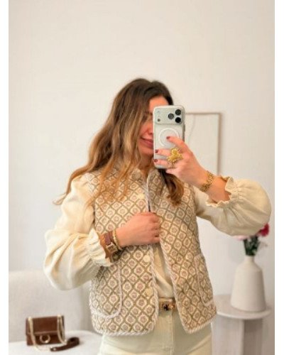 Veste sans manche bohème