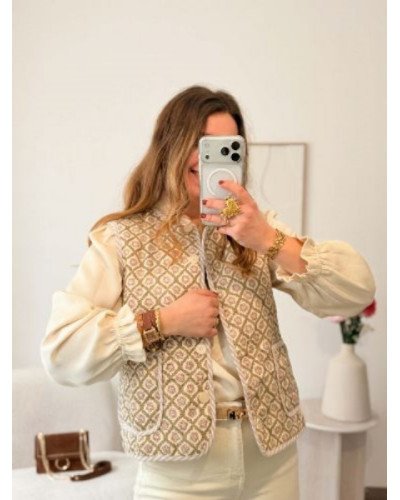 Veste sans manche bohème