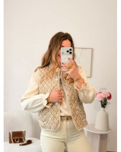 Veste sans manche bohème