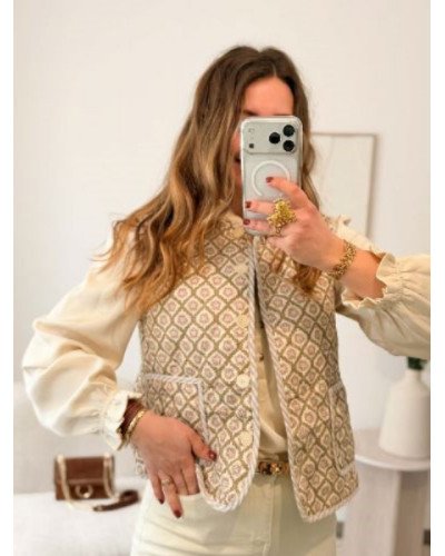 Veste sans manche bohème