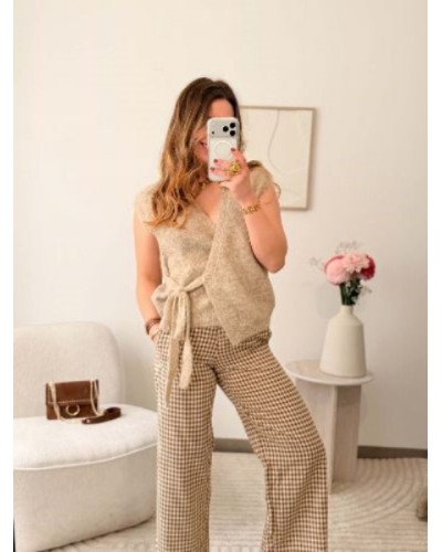 Pantalon à carreaux