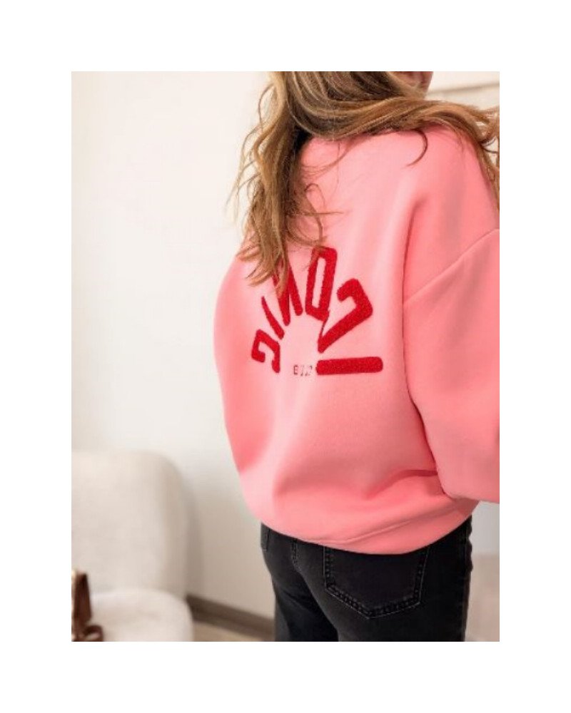 Sweat ICONIC - Rose et rouge