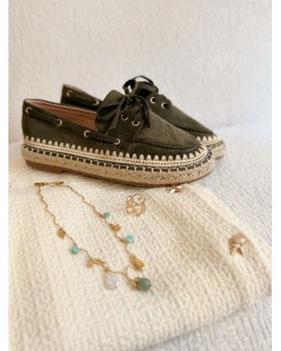 Derbies espadrilles - Kaki
