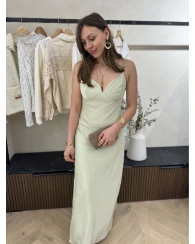 Robe longue soyeuse