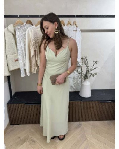 Robe longue soyeuse