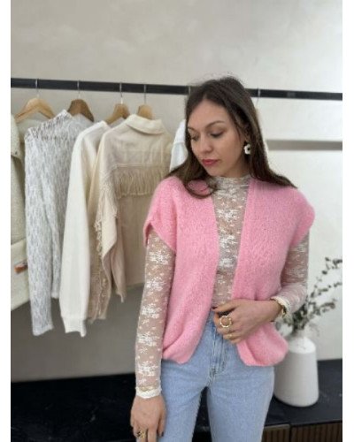 Gilet sans manches - Rose