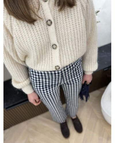 Pantalon vichy - Marine