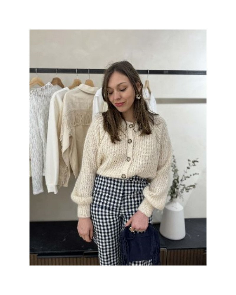 Pantalon vichy - Marine