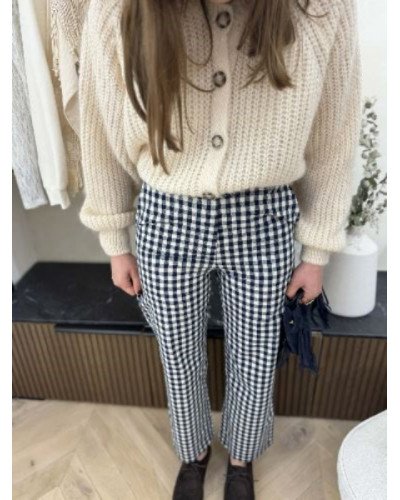 Pantalon vichy - Marine