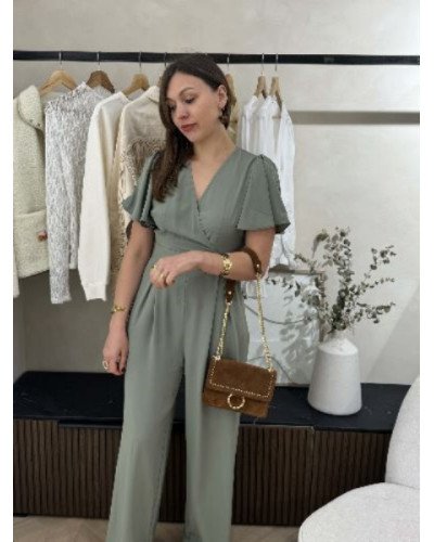 Combinaison vert eucalyptus