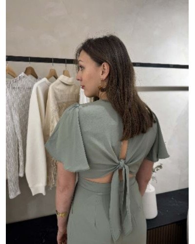 Combinaison vert eucalyptus