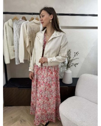 Veste en jean - Beige