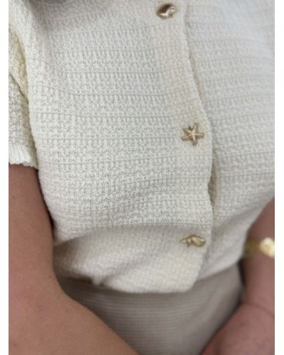Haut trico écru
