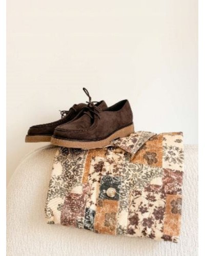 Derbies mocassins - Marron