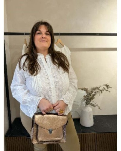 Chemise dentelle blanc