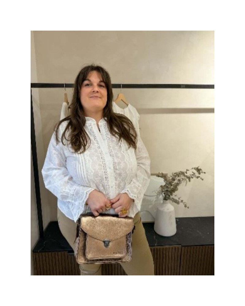 Chemise dentelle blanc