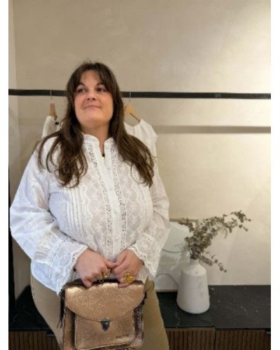 Chemise dentelle blanc