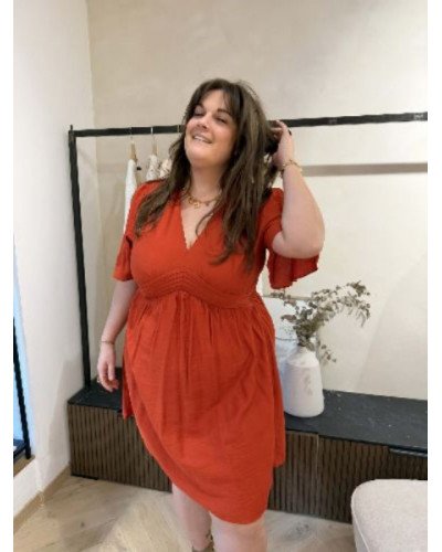 Robe terracotta