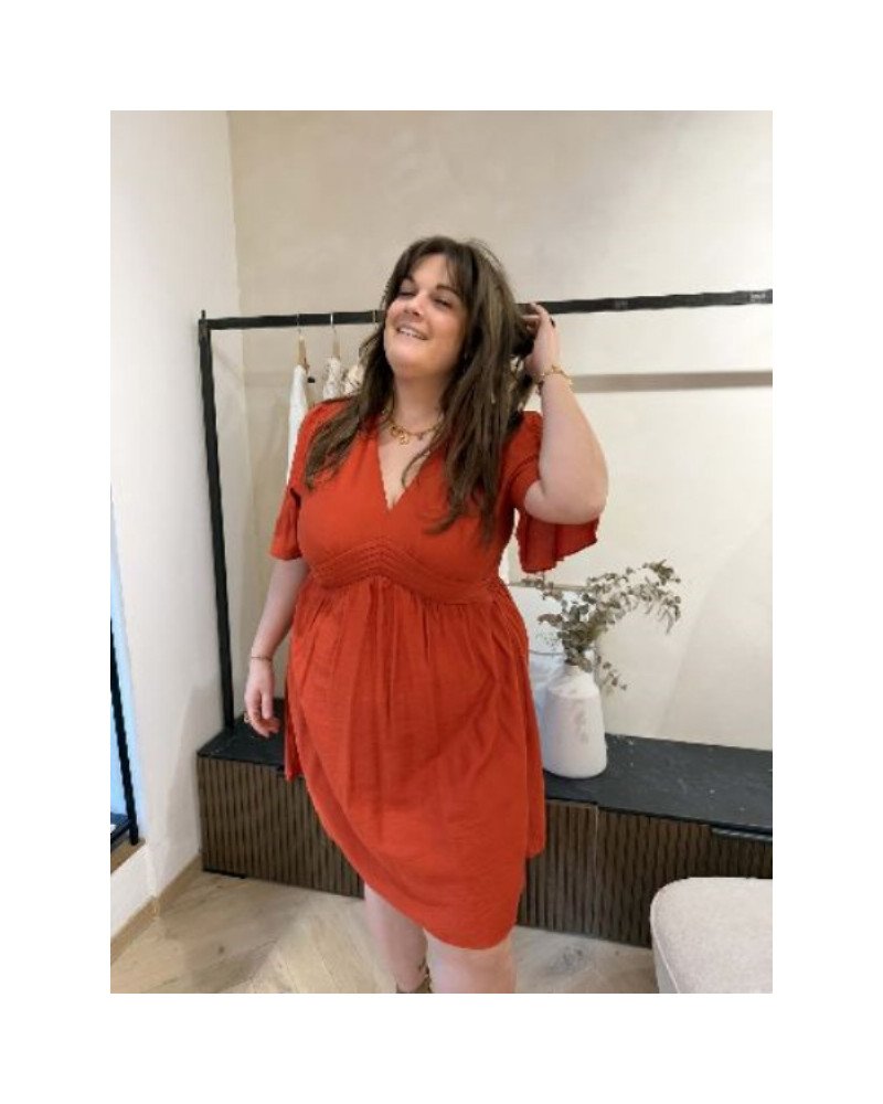 Robe terracotta