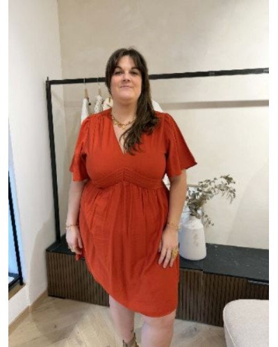 Robe terracotta