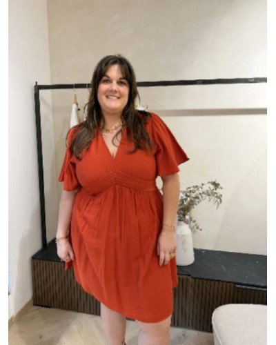 Robe terracotta