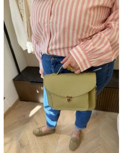 Chemisier rayure rose 